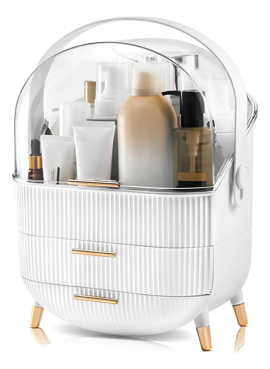 Organizador De Maquillaje Para Tocador Con Cajones Y Tapa Bl