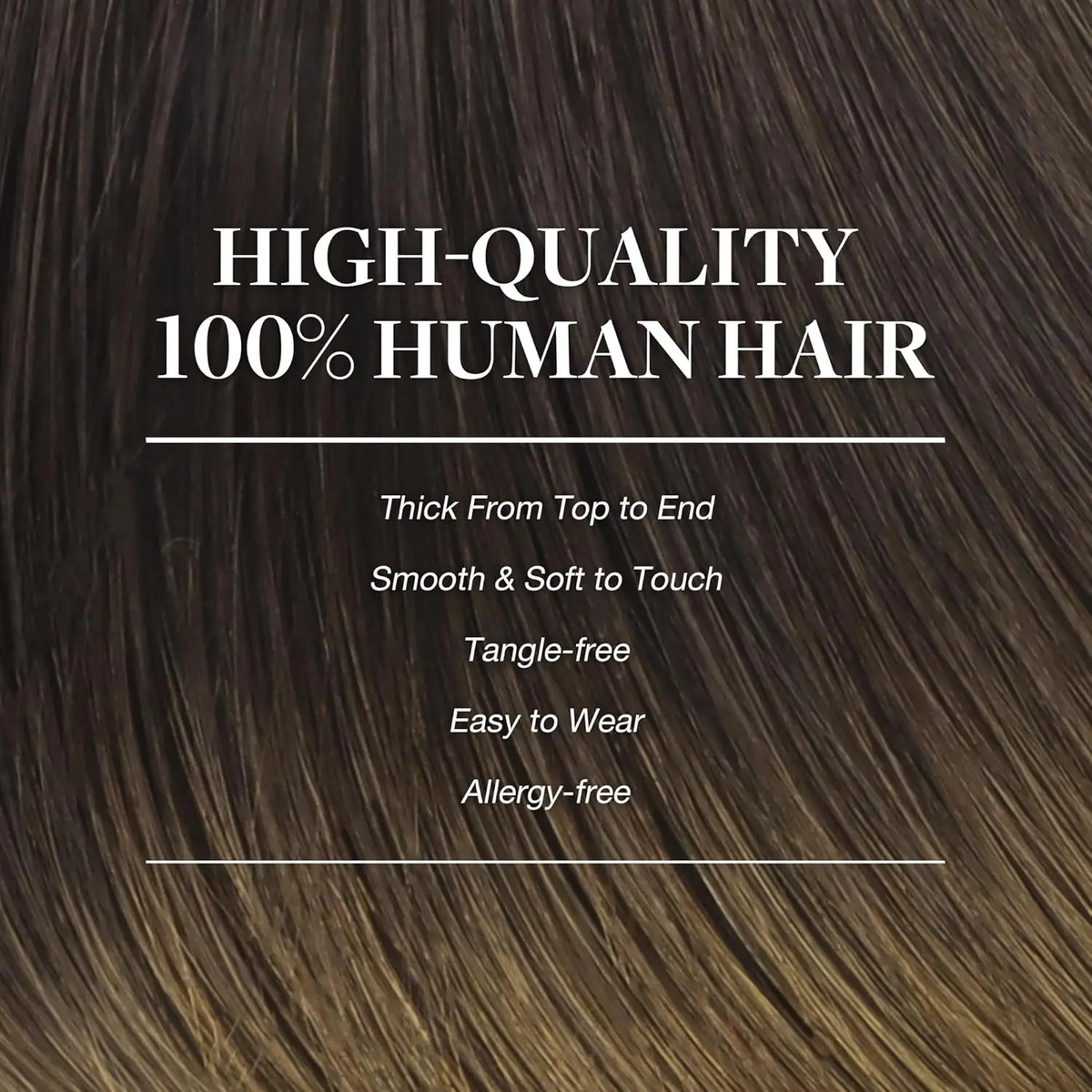 Cabello Humano 50cm 120g Color Chocolate - Image 4