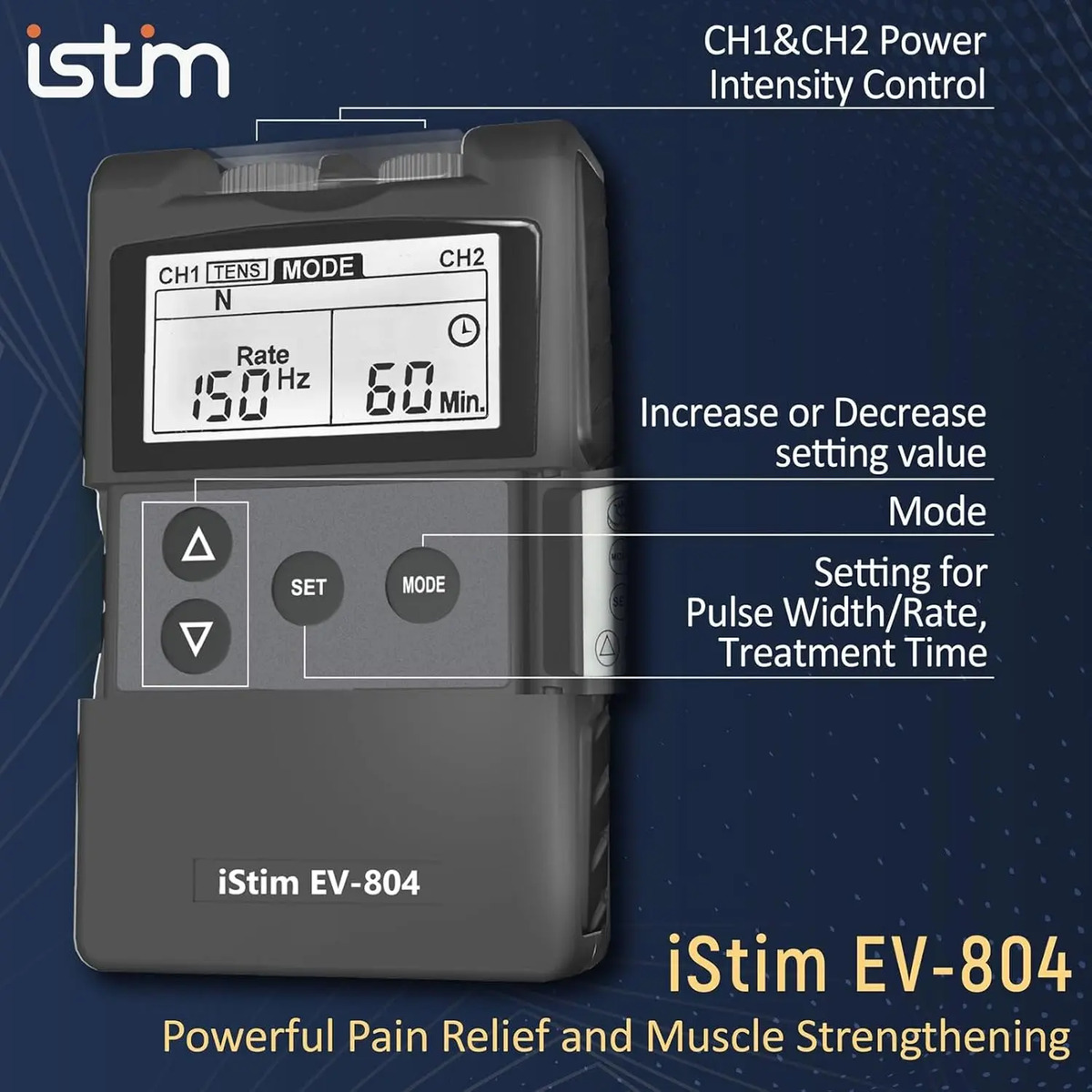 Unidad De Estimulación Muscular Recargable Incluye Electrodo - Image 4