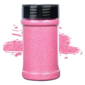 Pulverizado De Glitter Rosa Iridiscente Para Crafts, 120 Ml