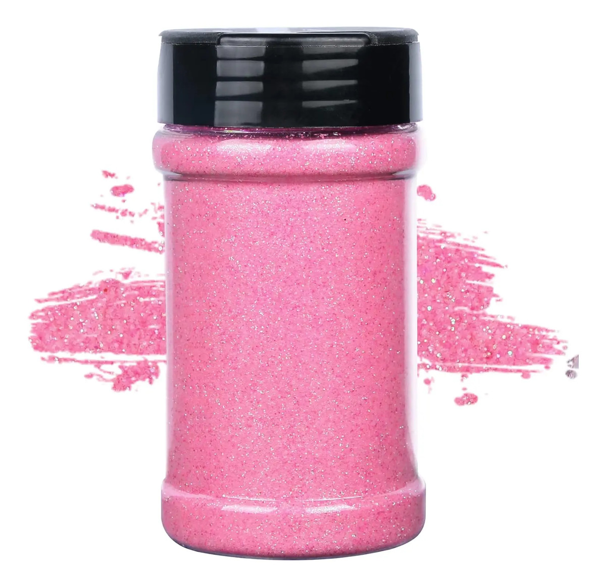 Pulverizado De Glitter Rosa Iridiscente Para Crafts, 120 Ml