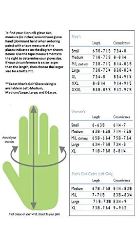 Bionic Male Glove Hombre Stablegrip Con Natural Fit Golf Glo - Image 3