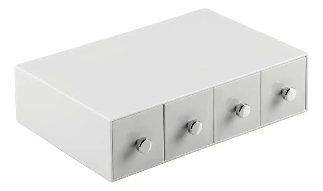 Organizador De 4 Cajones Gris Claro Interdesign - Image 5