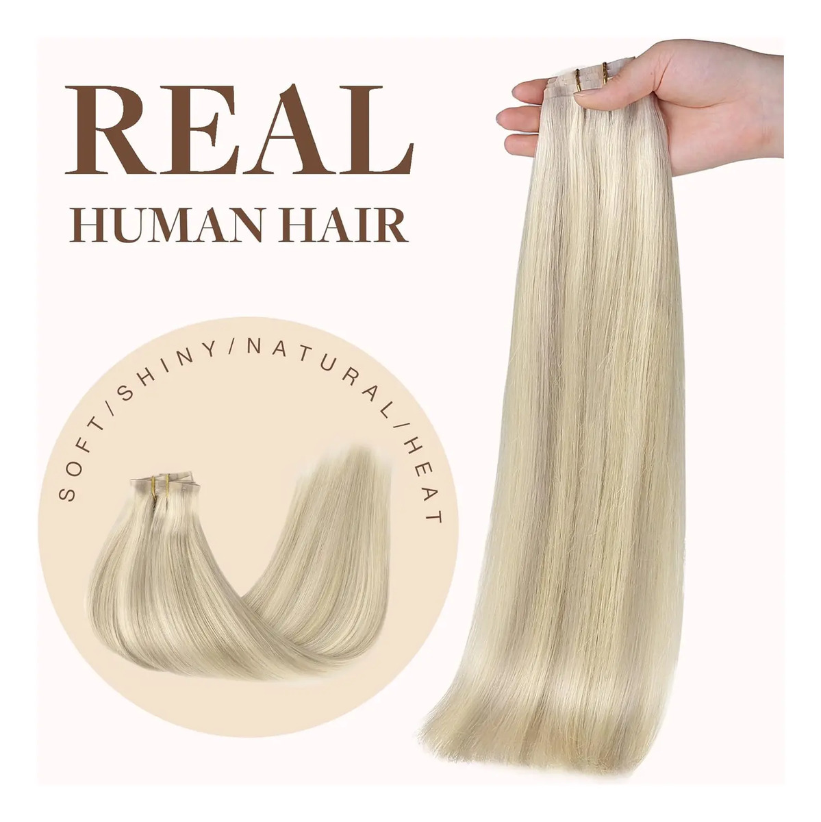 Extensiones Cabello Humano 40cm Rubio - Image 8