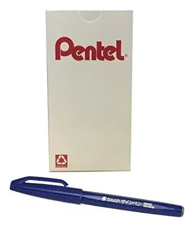 Pentel Arts Sign Pen Touch, Punta De Pincel De Fude, Tinta A - Image 2
