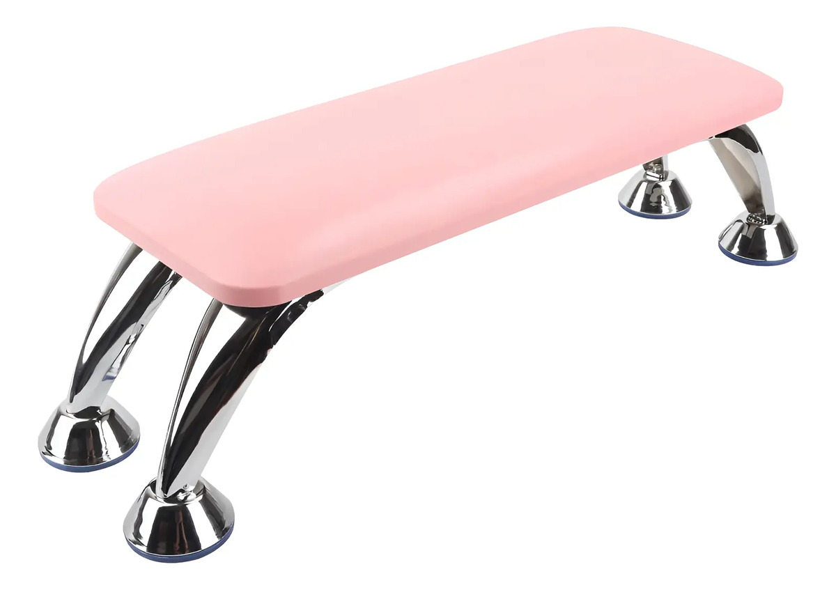 Soporte De Mano Para Uñas De Microfibra De Cuero Rosa Desmo