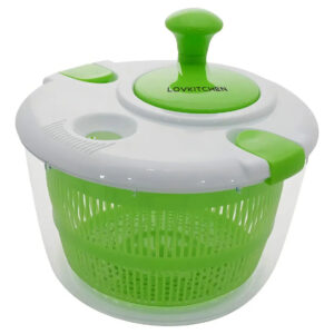 Secador De Verduras Y Frutas Lovkitchen Salad Spinner Grande Blanco