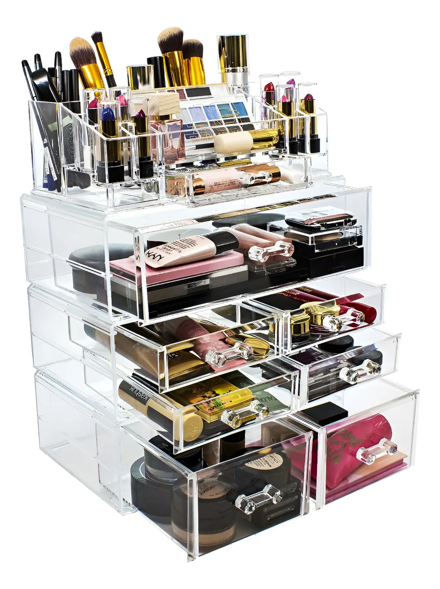 Estuche De Maquillaje Y Joyas De Acrílico Interconectable