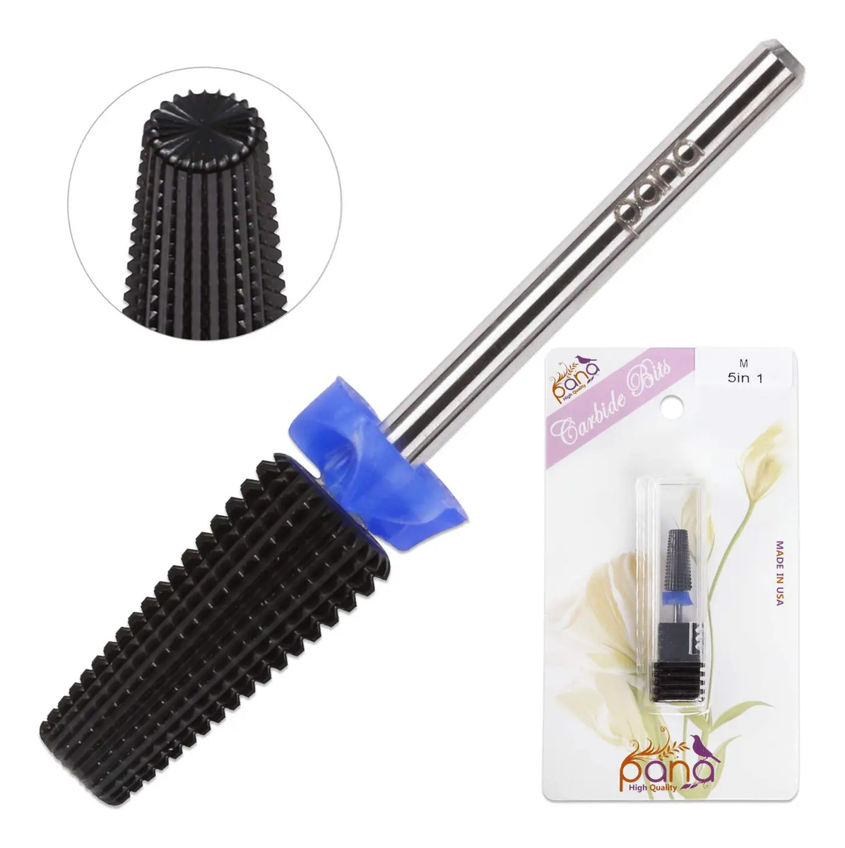 Broca De Carburo Pana 2,4 Mm Para Uñas De 13 Cm Con Doble Ro - Image 3