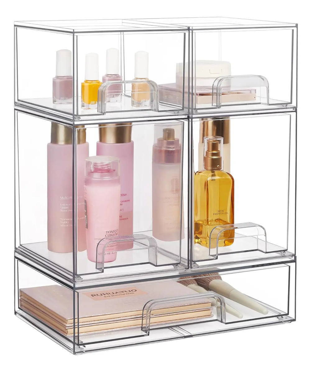 Organizador Para Maquillaje 5 Cajones Apilables De 30cm De A