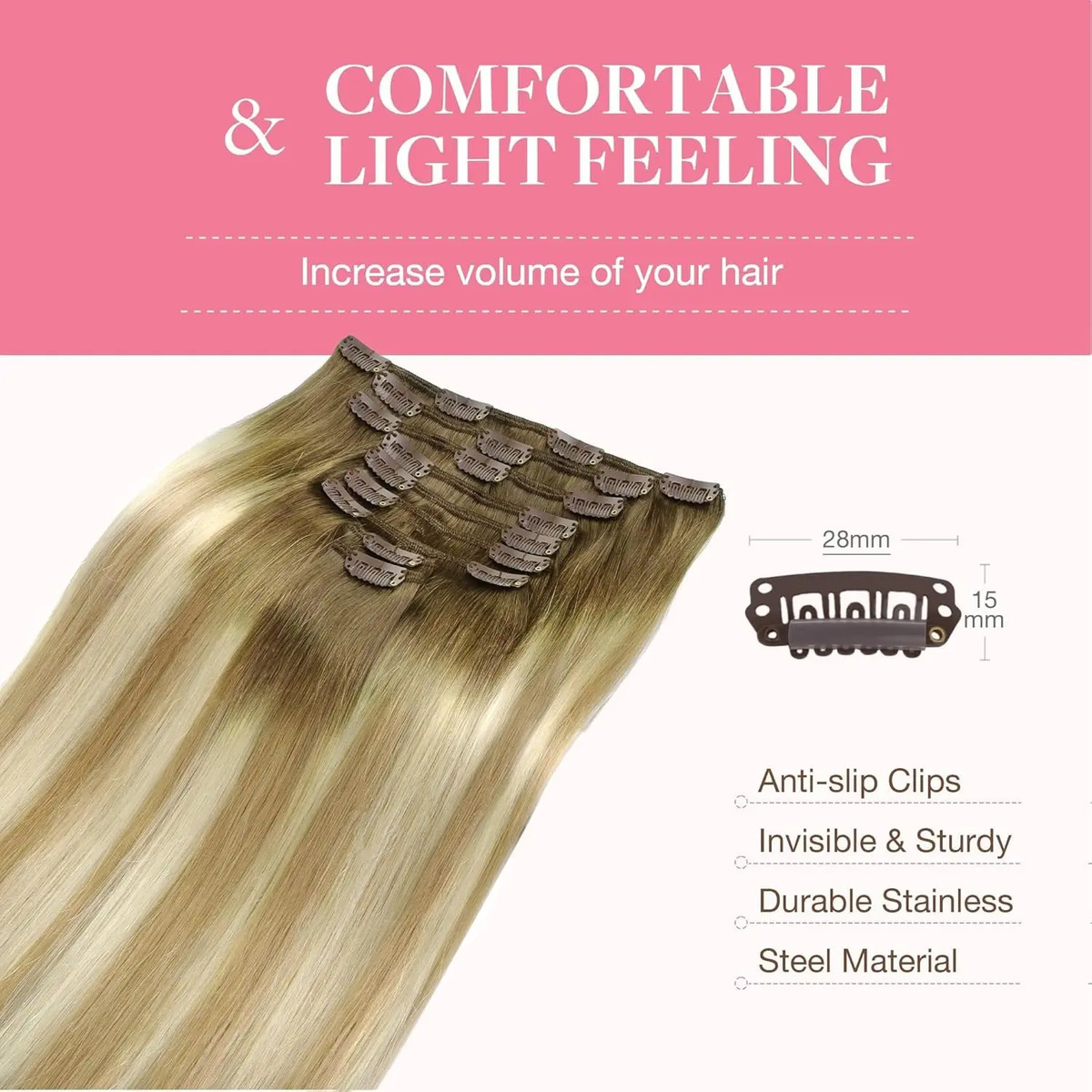 Extensiones Capilares Humano Real 50cm 150g - Image 6