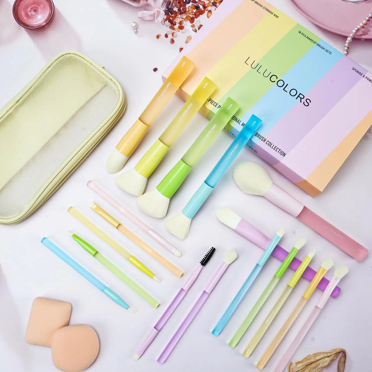 Conjunto De 18 Brochas De Maquillaje Para Principiantes Con - Image 2