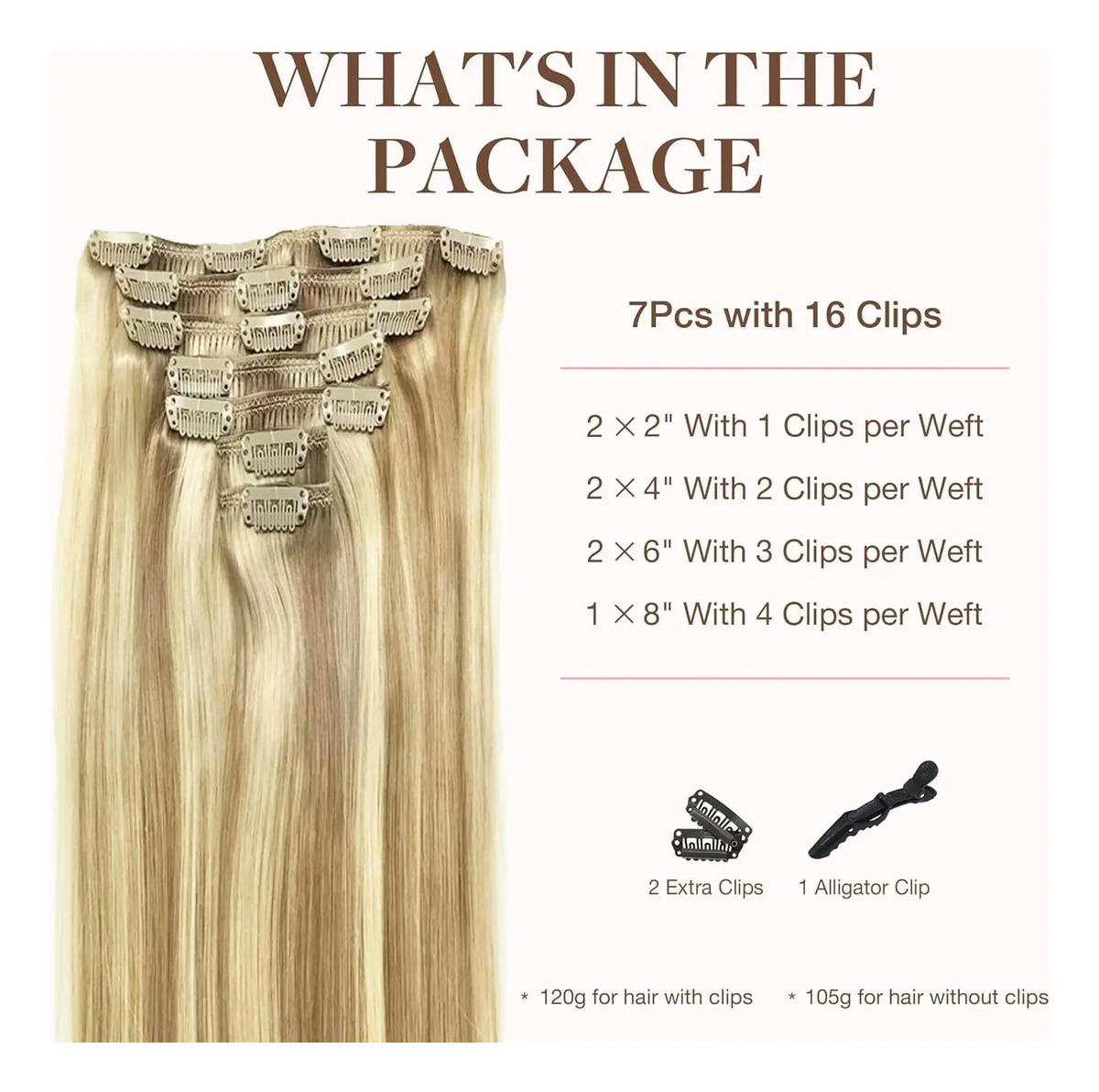 Extensiones Cabello Remy 60cm Rubio Dorado - Image 2