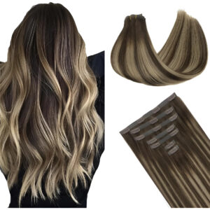Extensiones De Cabello Remy 40cm Marrón Chocolate