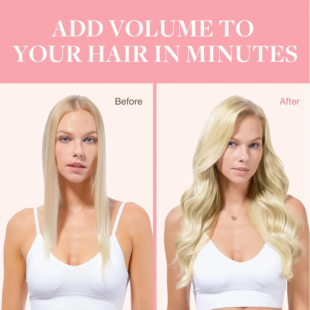 Cabello Humano Remy 45 Cm 120 Gramos En 7 Piezas Rubio Claro - Image 5
