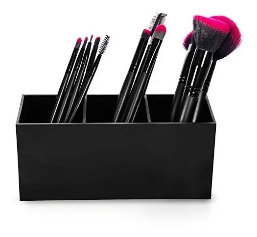 Organizador Del Organizador Del Cepillo Del Maquillaje, Solu Negro - Image 3