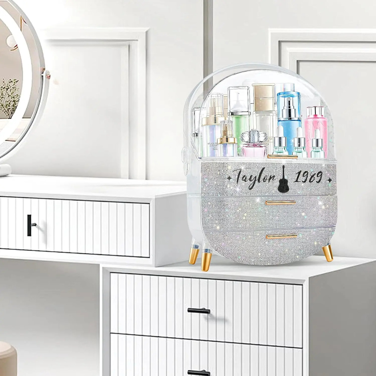 Organizador De Maquillaje Y Joyas, Con Cajones, Para Mostrad - Image 9