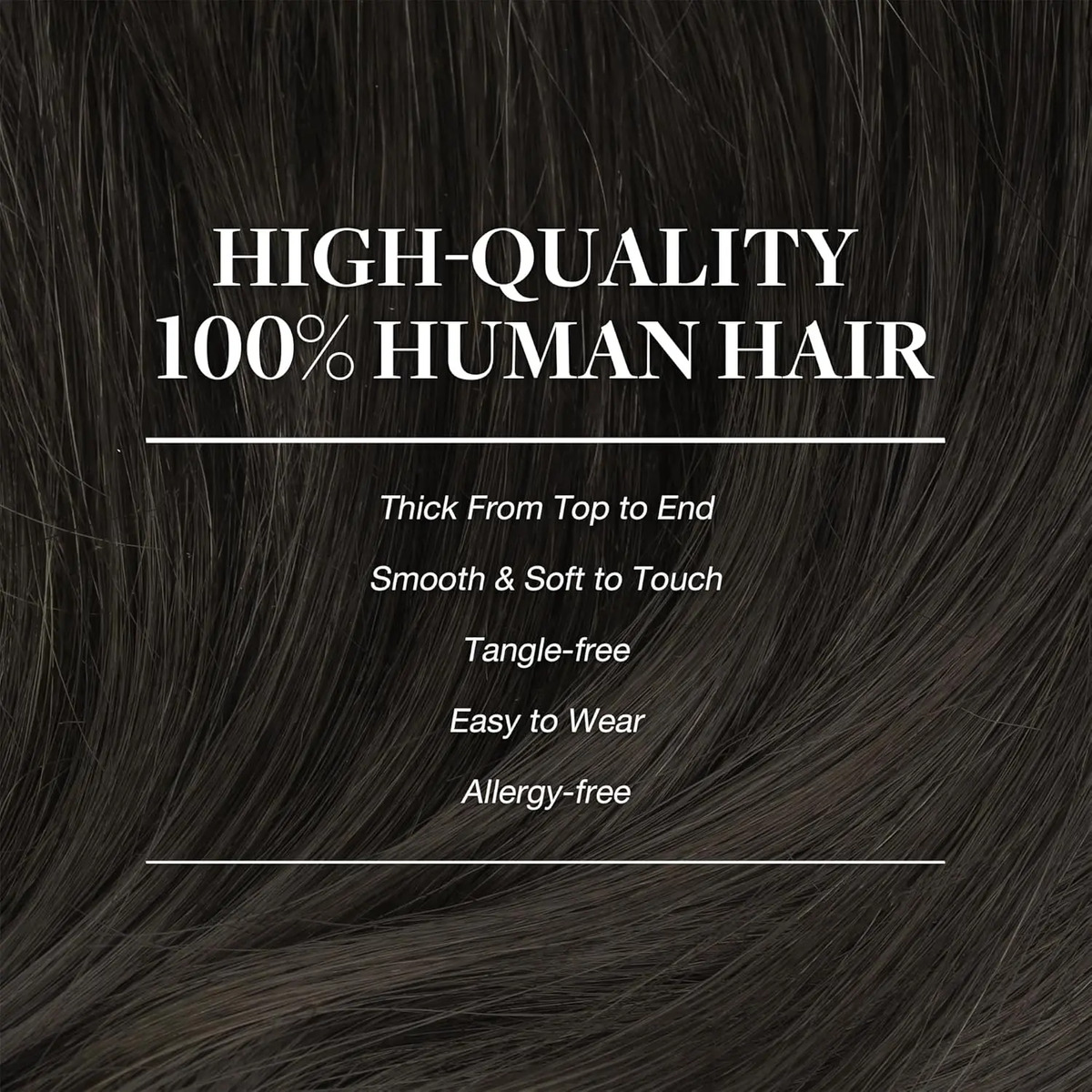Extensiones Cabello Remy 40cm 150g 9 Piezas Marrón - Image 5