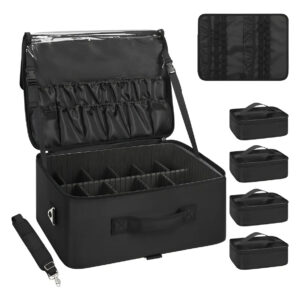 Maleta Extra Grande Con Bolsas Transparentes Y Divisores