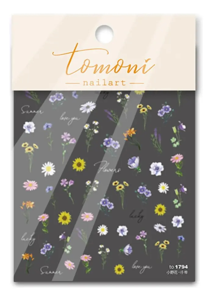Pegatinas De Flores Para Uñas Con Diseños De Margaritas Y Gi - Image 8