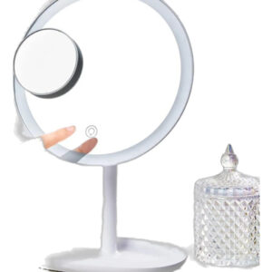 Espejo De Maquillaje Con Luz, 3 Modos De Luz, Con 1x/5x Zoom