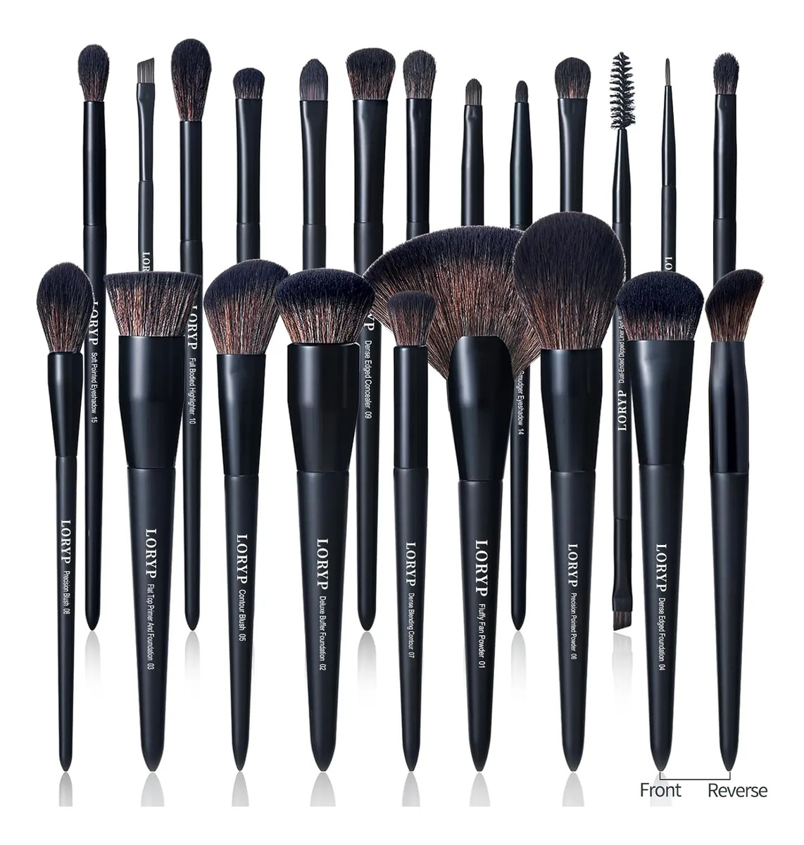 Kit De Brochas De Maquillaje Vegano De 21 Piezas Para Rostro