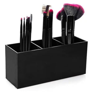 Organizador Del Organizador Del Cepillo Del Maquillaje, Solu Negro