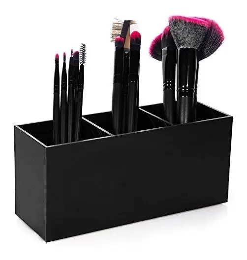 Organizador Del Organizador Del Cepillo Del Maquillaje, Solu Negro