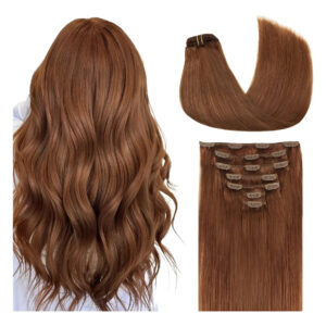 Cabello Humano Natural 35cm Castaño Castaño