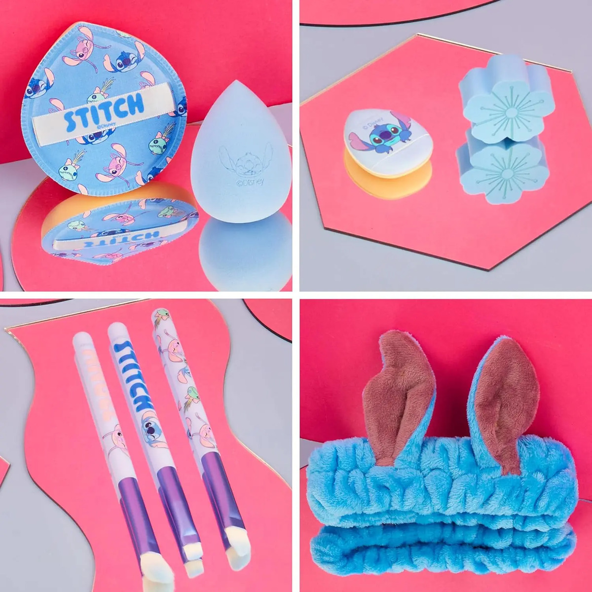 Conjunto De Brochas Y Esponjas De Maquillaje Azul Para Niñas - Image 3