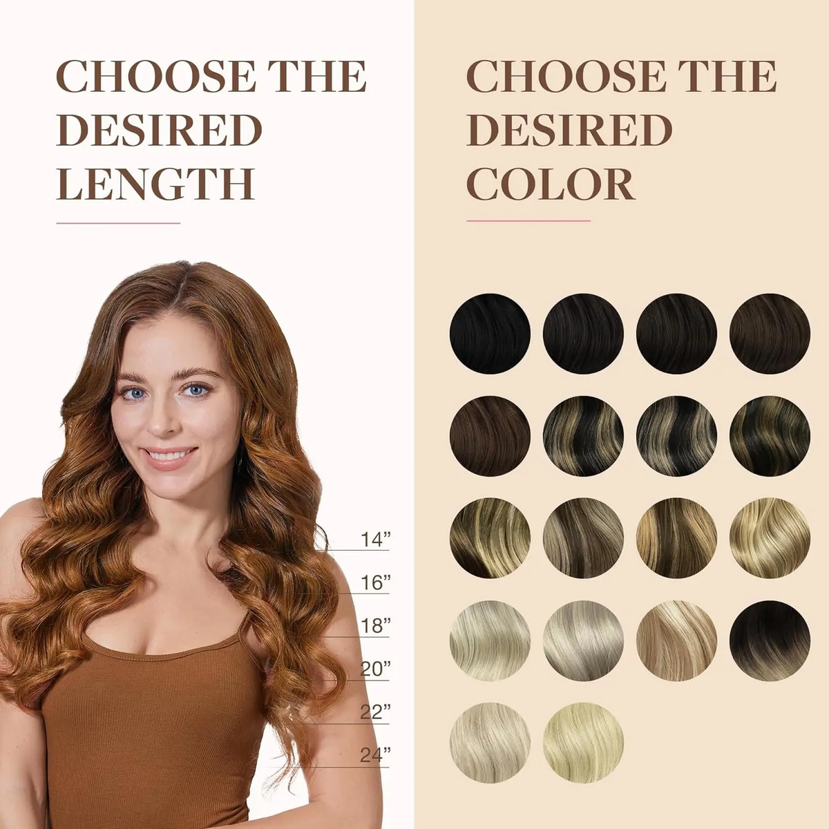 Cabello Remy 40 Cm 130g Color Cobre - Image 7