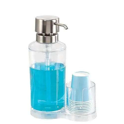 Dispensador De Enjuague Bucal Interdesign Clarity - Soporte - Image 4