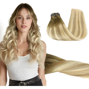 Extensiones Cabello Humano Remy 35 Cm 110g Para Mujeres