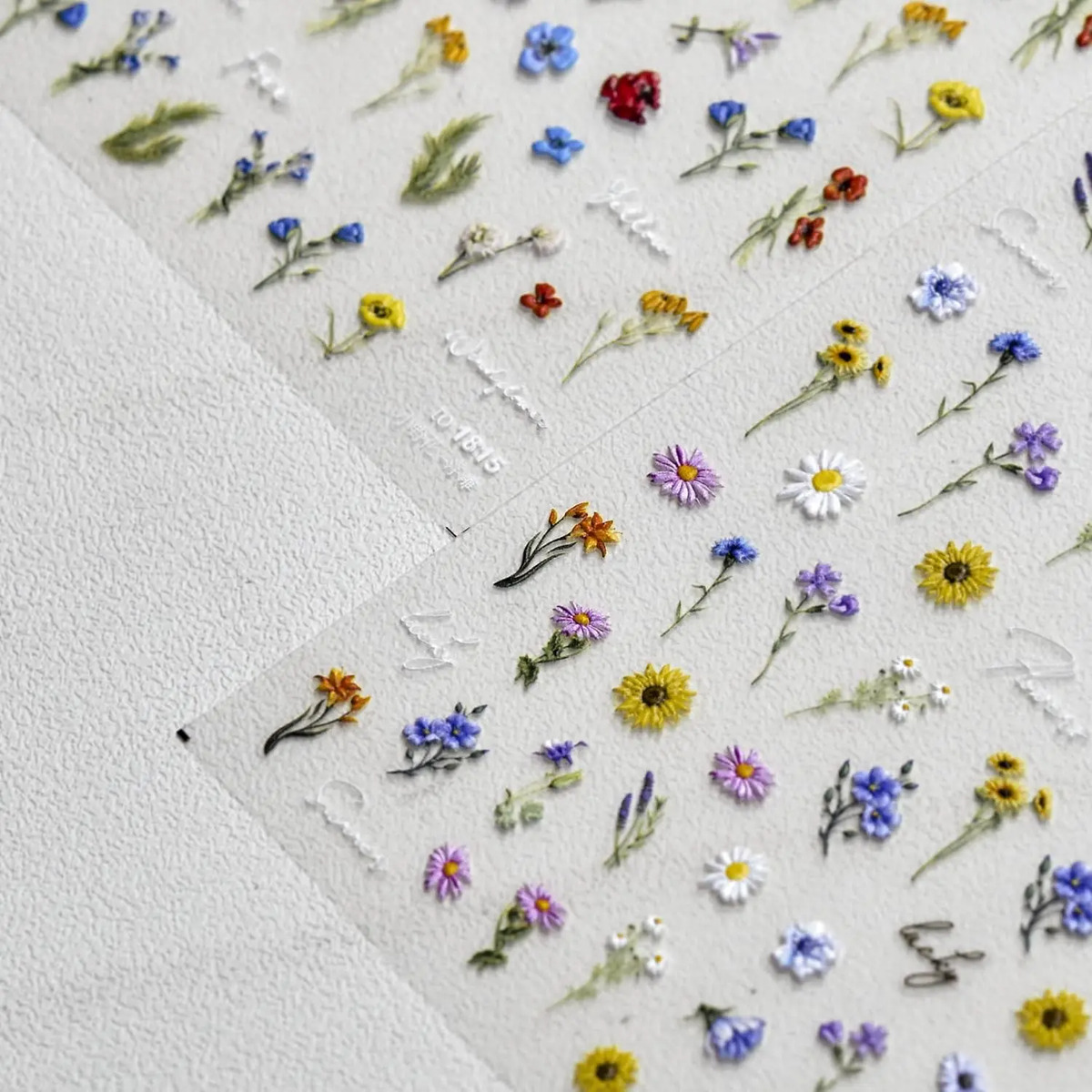 Pegatinas De Flores Para Uñas Con Diseños De Margaritas Y Gi - Image 4