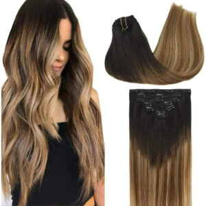 Cabello Humano 30cm Color Marrón Rubio Marrón, Rubio
