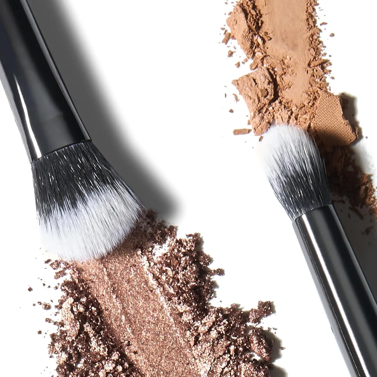 Pinceles De Maquillaje Vegano Profesional Para Sombra De Ojo Blanco - Image 8