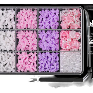 Charms De Uñas De 3d Y Perlas Planas De 9 Colores En Tamaños