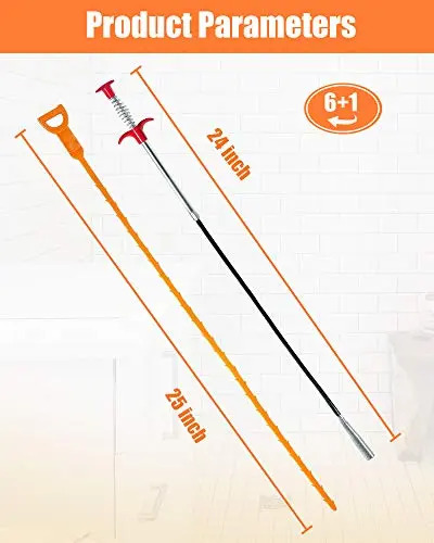 Kit Removedor Obstrucciones Drenaje Limpieza 63,5 Cm - Image 2