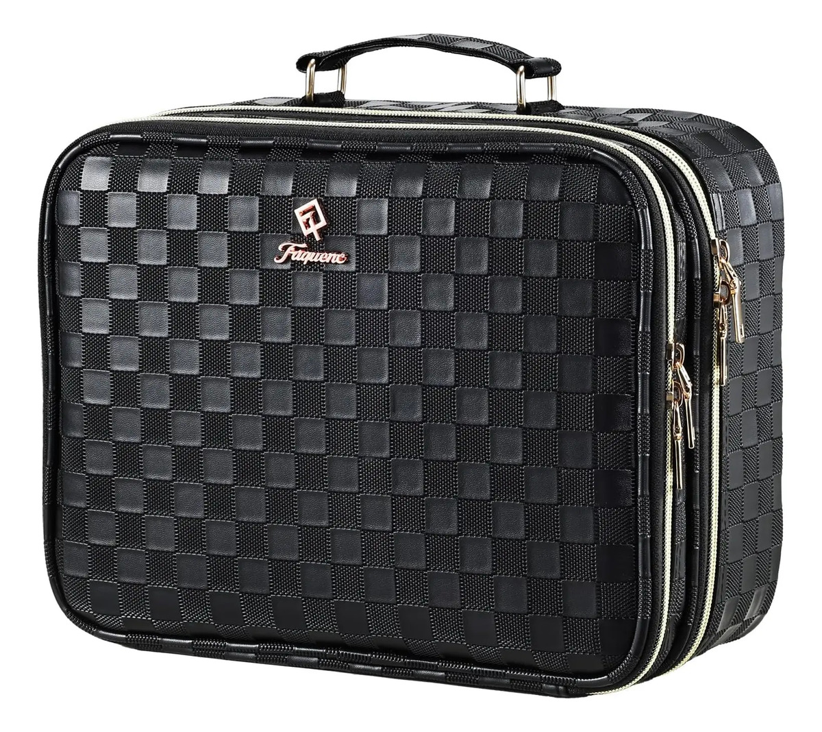 Bolsa De Maquillaje Con Luz Led, 31 Cm, Doble Capa Ajustable