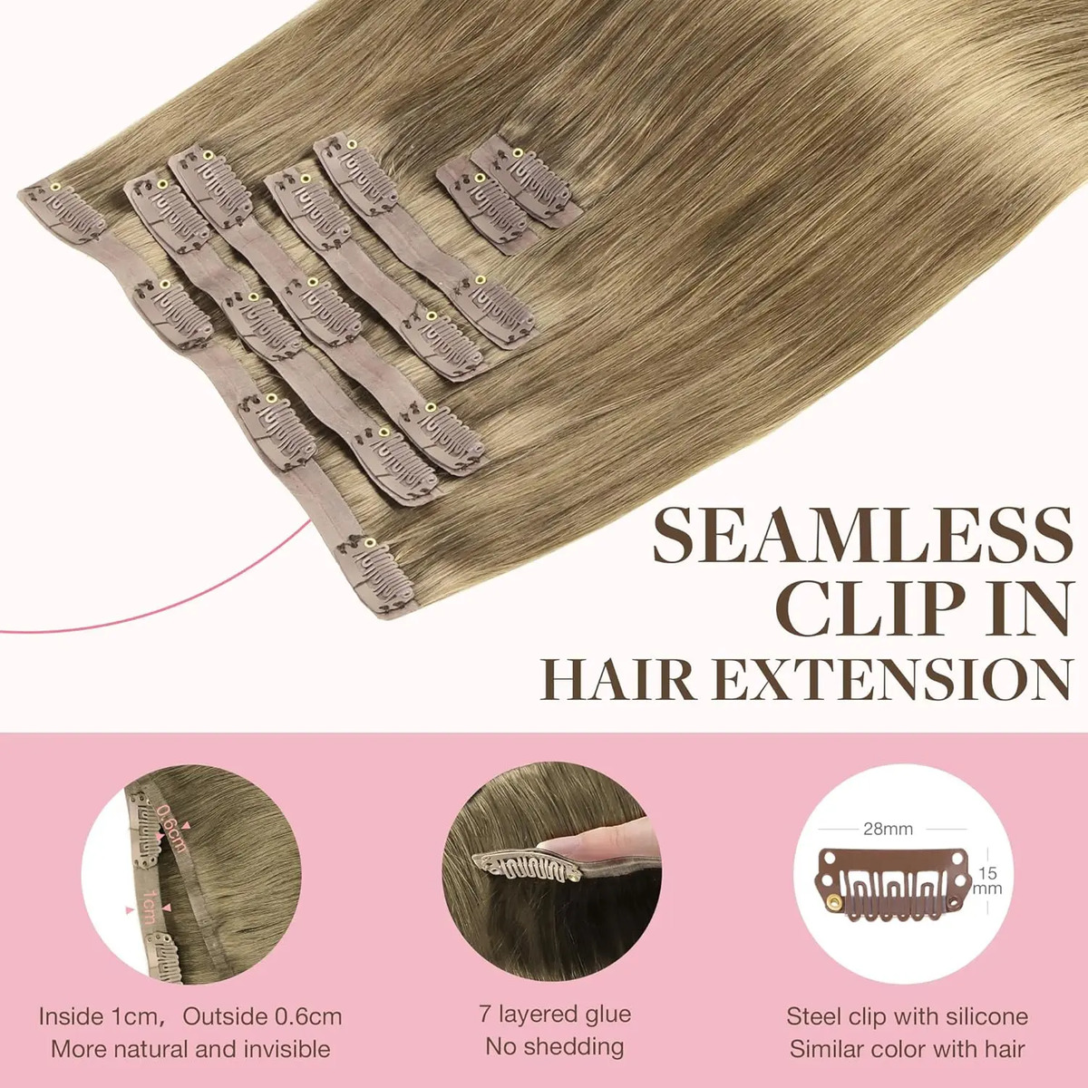 Cabello Humano Natural De 35 Centímetros - Image 3