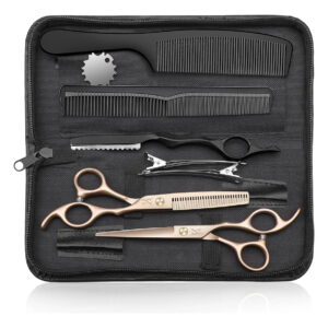 Tijeras De Peluquería Profesionales Jason De 17 Centímetros Gold/black