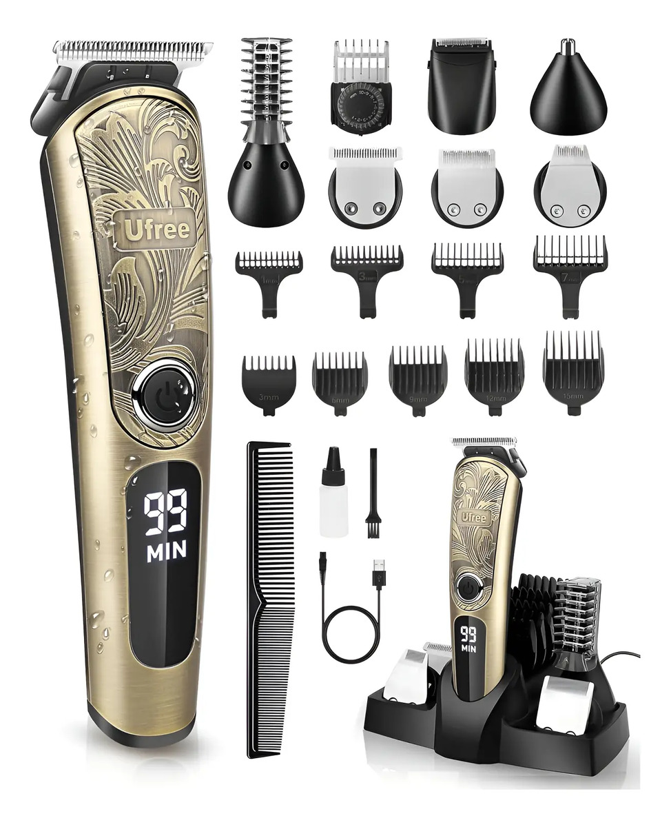 Recortadora De Barba Para Hombres, Base De Carga, Ipx7
