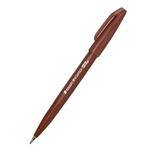Pentel Arts Sign Pen Touch, Punta De Pincel De Fude, Tinta R - Image 2