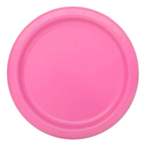 Placas De Pastel De Papel Hot Pink, 8ct