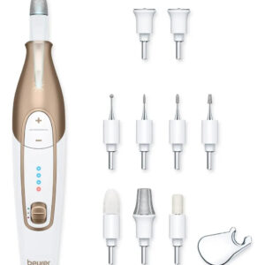 Kit De Lima De Uñas Beurer Mp64 Con Accesorios Y Luz Led