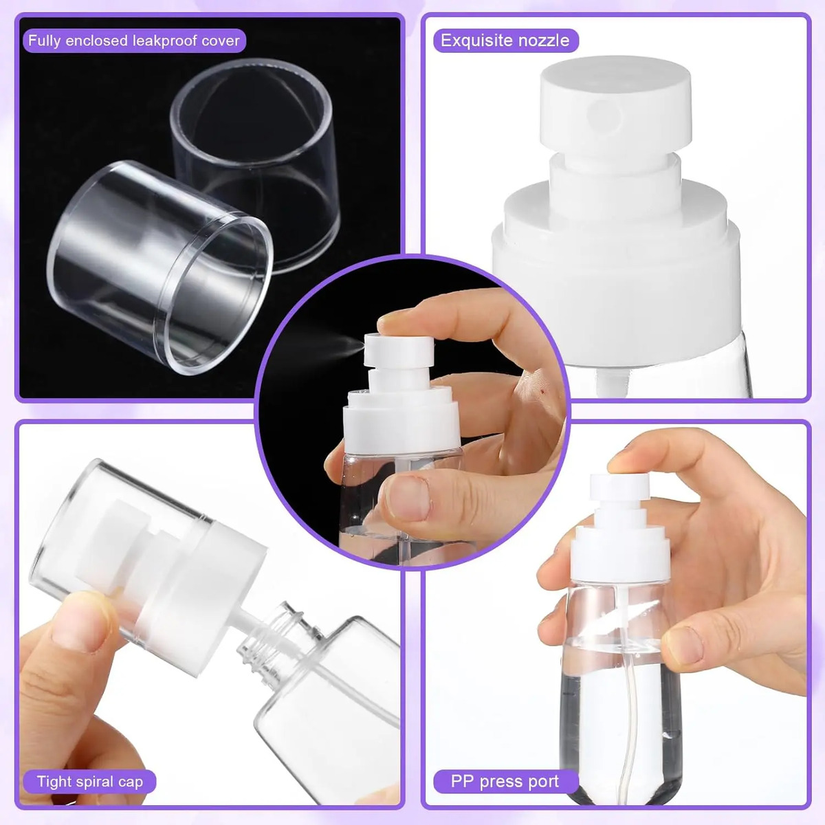 Kit De Peine Para Cabello De 15 Piezas Con Botella De Spray - Image 5