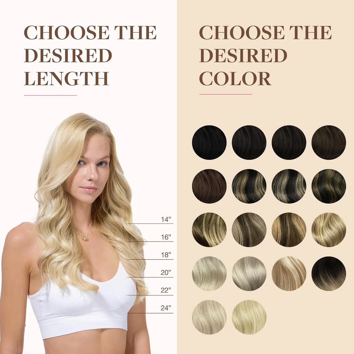 Extensiones Cabello Remy 45cm Rubio Platino - Image 7