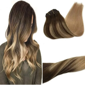 Cabello Humano 35cm 120g Marrón