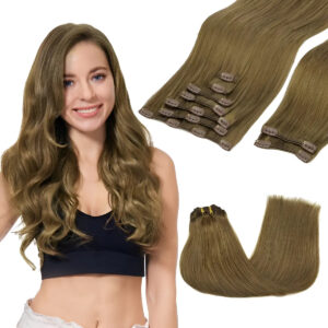Extensiones De Cabello Remy 45 Cm Marrón Medio