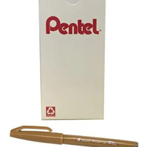 Pentel Arts Sign Pen Touch, Punta De Pincel De Fude, Tinta O